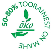Toitlustamise ökomärk 50–80% toorainest on mahe